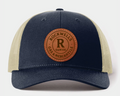 Mesh Adjustable Leather Patch Hat