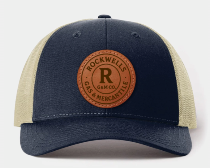 Mesh Adjustable Leather Patch Hat